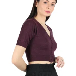 Monte Carlo Maroon Wool Open Front Cardigan image 3
