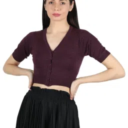 Monte Carlo Maroon Wool Open Front Cardigan image 1