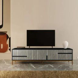 Casagold Black Large Waterfall Mother of Pearl Inlay Media Unit-30
