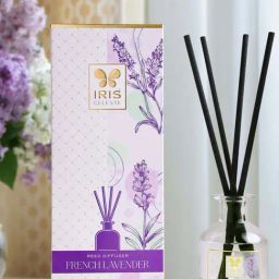 IRIS Ceramic Celeste French Lavender Reed Diffuser Set-15