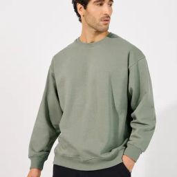 Styli Light Olive Regular Fit Printed Sweatshirt-picture-20