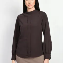 Exude Brown Plain Top-image-85