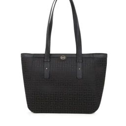 TOMMY HILFIGER Black Tonal Logo Shoulder Bag-image-62