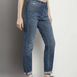 Calvin Klein Regular Medium Lightly Washed Mid Rise Jeans image 3