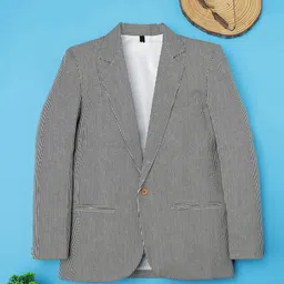 Ridokidz Boys Striped Tailored-Fit Casual Blazer-picture-25
