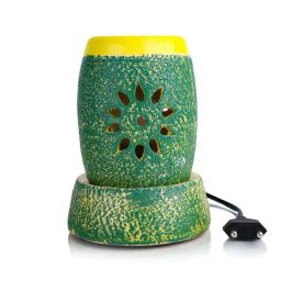 IRIS Green Ceramic Home Fragrances Electric Vaporizer With 40 Watt Electric Bulb-11