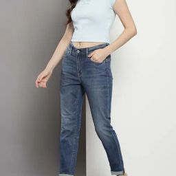 Calvin Klein Regular Medium Lightly Washed Mid Rise Jeans image 5