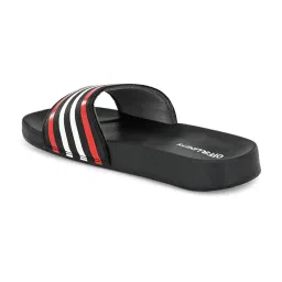 OFF LIMITS Men's Pitch Black & Red Slides image 4