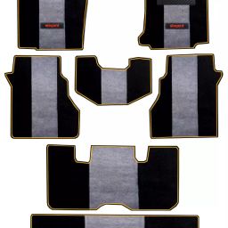 Elegant Edge Black And Beige Carpet Car Mat Compatible With Maruti XL6-image-68