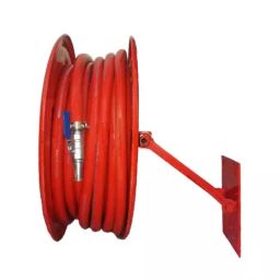 GENERIC Mild Steel First Aid Hose Reel Drum Pipe and Gun Metal Nozzle 30 mtr Red, SS- safety04-29