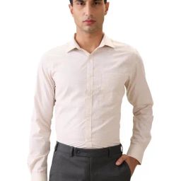Park Avenue Brown Slim Fit Checkered Formal Shirt-picture-30