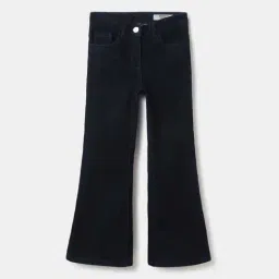 Blue Giraffe Girls Blue Cotton Solid 1 Jeans-image-94