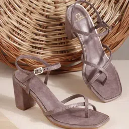 Carlton London Women's Nude Ankle Strap Sandals-picture-13