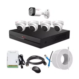 CP PLUS CCTV Combo Kit 2.4 MP Full HD Audio Indoor & Outdoor with 8 Channel DVR 1 Bullet, 4 Dome Camera, 8 Channel SMPS, 70 m Copper Cable & Connectors-image-62