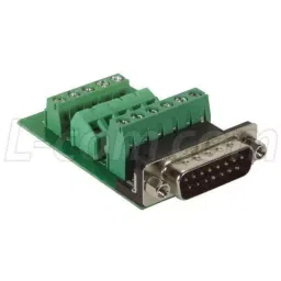 L-COM D SUB CONNECTOR, STANDARD, PLUG, 15 POSITION, DGB15MT1-picture-10