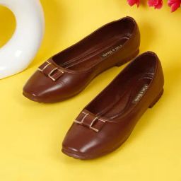 Flat N Heels Women's Brown Ballerinas-image-91
