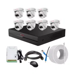 CP PLUS CCTV Combo Kit 2.4 MP Full Colour HD Audio Indoor & Outdoor with 8 Channel DVR, 7 Dome Camera, 8 Channel SMPS, 70 m Copper Cable & Connectors-image-29