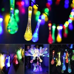X4Decor 20 Led Water Drop Shape String Light Plug In Multicolor LD07 image 5