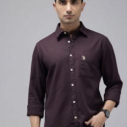 U.S. Polo Assn. Denim Co. Pure Cotton Waffle Casual Shirt-image-65