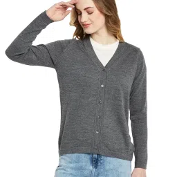 Monte Carlo Grey Wool Open Front Cardigan image 1