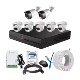 CP PLUS CCTV Combo Kit 2.4 MP Full Colour HD Audio Indoor & Outdoor with 8 Channel DVR, 5 Dome 2 Bullet Camera, 8 Channel SMPS, 70 m Cable, 1 TB HDD & Connectors-image-91