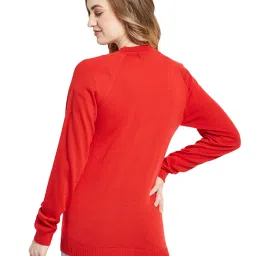 Monte Carlo Red Wool Open Front Cardigan image 2