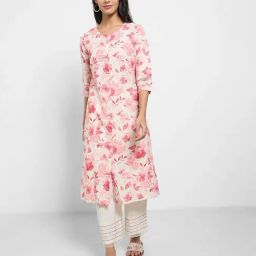 Rangmanch by Pantaloons Rio Red Printed Kurtas-image-88