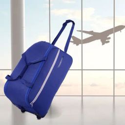 LAVIE SPORT Lino Navy 2 Wheels Medium Duffle Trolley Bag - 57 cm-image-70