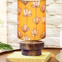Homesake Yellow Wood Table Lamp-image-86