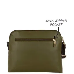 Enoki Olive Color Block Small Sling Handbag image 3