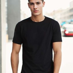 NOBERO Round Neck Cotton T-shirt-image-95