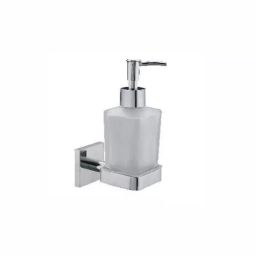 PLATO Quadro Liquid Soap Dispenser Brass Chrome Finish Silver, 6168-image-95