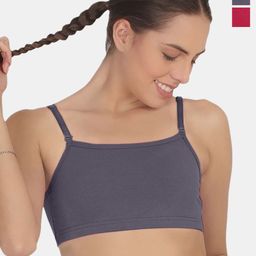 POOJA RAGENEE Pack of 2 Medium Coverage Solid Bra-image-56