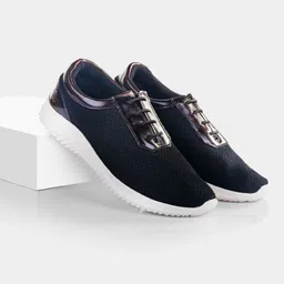 LA MARCA Men Woven Design Leather Sneakers-picture-39