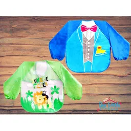 The Little Lookers Infants Pack Of 2 Printed Waterproof Bibs-picture-58