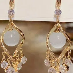AKISON JEWELS Gold-Plated Alloy Earrings-image-5