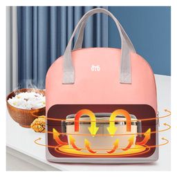 Babymoon Milk Preservation Baby Moms Mothers Diaper Bag Portable Travel Insulated Milk Bottle Container Storage Cooler Bag - Peach&Grey-image-64
