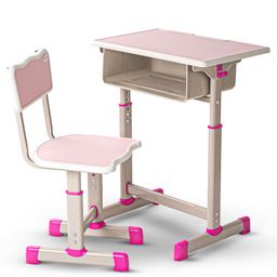 BAYBEE Kids Study Table for Students with Chair, 3 Height Adjustable Desk & Chair, Book Storage Space, Bag Holder Hook, Pen Space Slot | Reading & Writing Study Table for Kids (Pink)-21