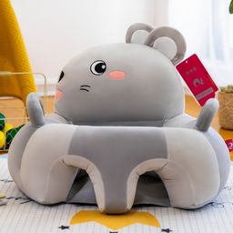 Baby Seating Chair Rabbit Theme Sofa Seat - Grey| Back Support| Toddler Sitting Trainer| Maintain Ideal Posture-15