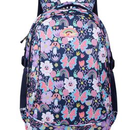 BEAUTY GIRLS BY HOTSHOT |School Bag|Tution Bag|College Backpack|For Girls & Women|18.5 Inch|32L Water Resistant School Bag For Girls- Navy Blue-image-4