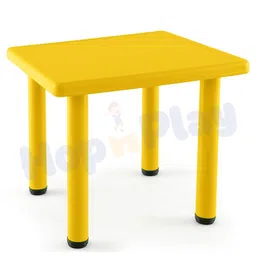 Hop N Play Square Activity Table for Kids Bright, Durable & Child-Safe Ideal for Study, Play & Art - Yellow-picture-34