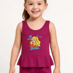 Apraa & Parma Girls Printed Round Neck Swimming Dress-picture-6