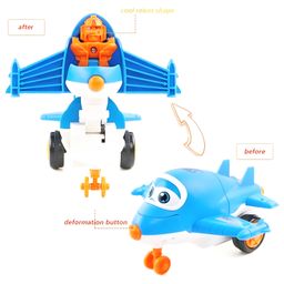NEGOCIO Unbreakable Aeroplane with De-Formation Robot Function Toy for Small Kids with Friction Function, Best Toy for Boys and Girls- PACK OF 1- COLOR MAY VARY image 2