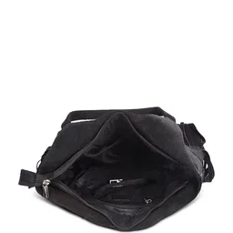 Sassora Leather Oversized Structured Shoulder Bag with Fringed image 4