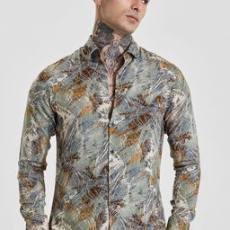 Snitch Men Slim Fit Opaque Printed Casual Shirt-image-93