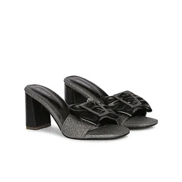 CORSICA Textured Block Sandals with Bows-71