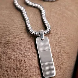 SZN Silver-Plated Circular Pendants with Chains-image-3