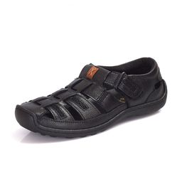 Auserio Men Leather Fisherman Sandals-image-64