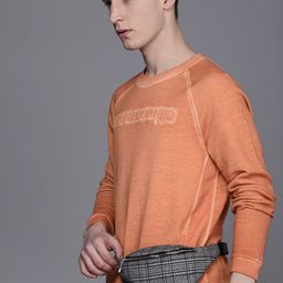 Voi Jeans Men Coral Embroidered Tie & Dye Cotton Sweatshirt-image-78