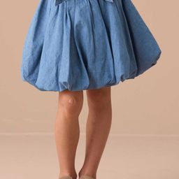 Angel & Rocket Girls Regular Fit Annie Puffball Denim Skirt-image-36